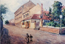 (C) Bezirksmuseum Landstrasse: Das Bild zeigt das „Gasthaus zur schönen Aussicht“ in der Gstettengasse.