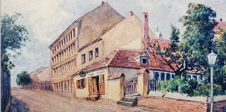 (C) Bezirksmuseum Landstrasse: Das Bild zeigt das „Gasthaus zur schönen Aussicht“ in der Gstettengasse.