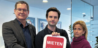 (C) SPÖ 21: Georg Papai, Bernhard Herzog und Astrid Pany fordern von der österreichischen Bundesregierung eine Notbremse bei den Mieten.