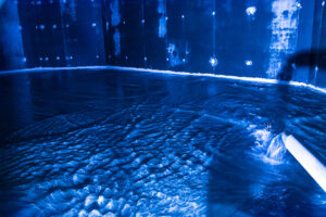 (C) Schedl: Die Stadt Wien investiert jährlich rund 100 Mio. Euro in die Wasserinfrastruktur. Der Wasserbehälter Dreimarkstein (im Bild) hat ein Fassungsvermögen für 1,2 Millionen Liter Trinkwasser und versorgt Teile des 17. und 19. Bezirks.