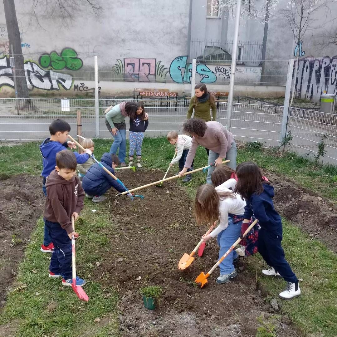 Neuer Schulgarten in der Kranzgasse