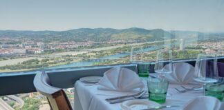 (C) Donauturm: Das Auge isst hier in jeder Hinsicht mit.