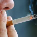 Smoking cigarette