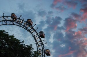 Das Riesenrad im Wiener Prater.