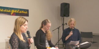 Frieda Paris, Sara Schmiedl & Hannah Bründl beim „Fest der Poesie“ 2022.