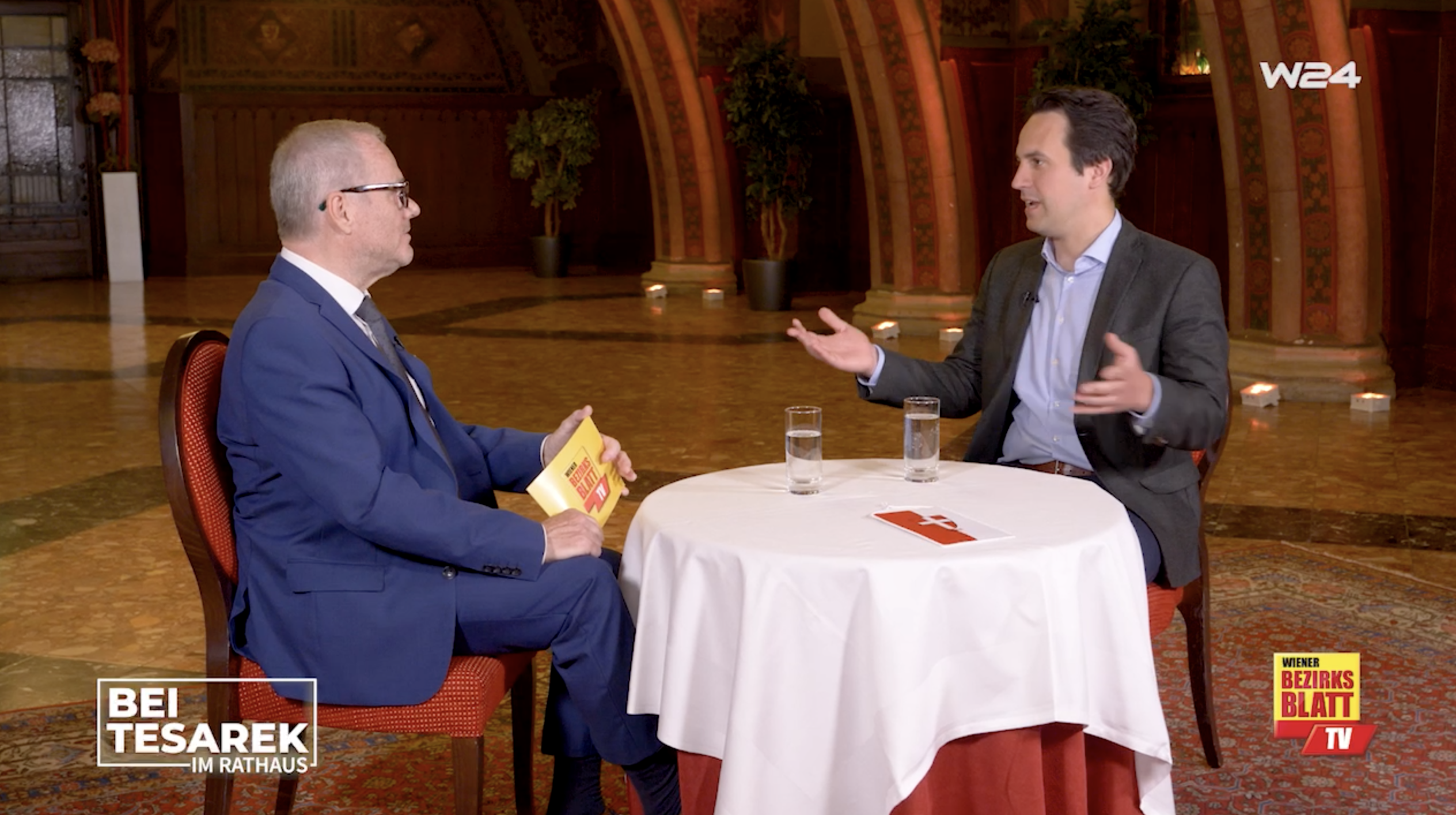 Christoph Wiederkehr zu Gast Bei Tesarek im Rathaus