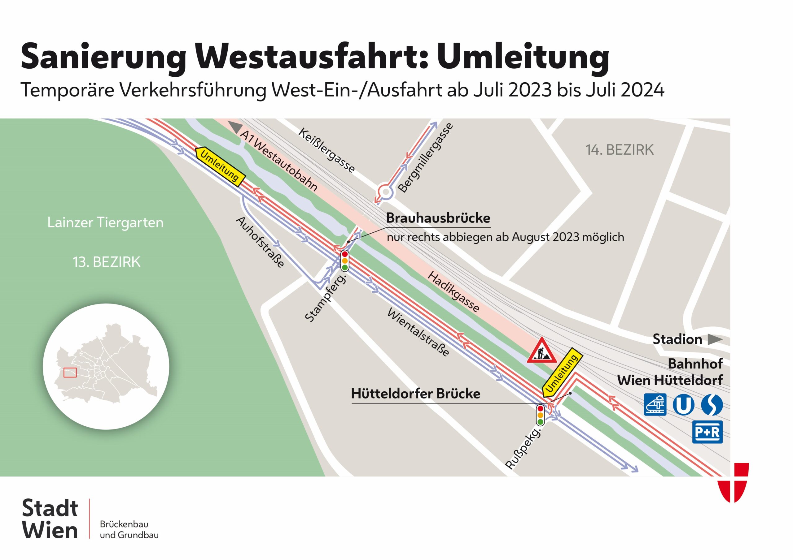 Westeinfahrt: Sanierung bringt Stau-Gefahr mit sich
