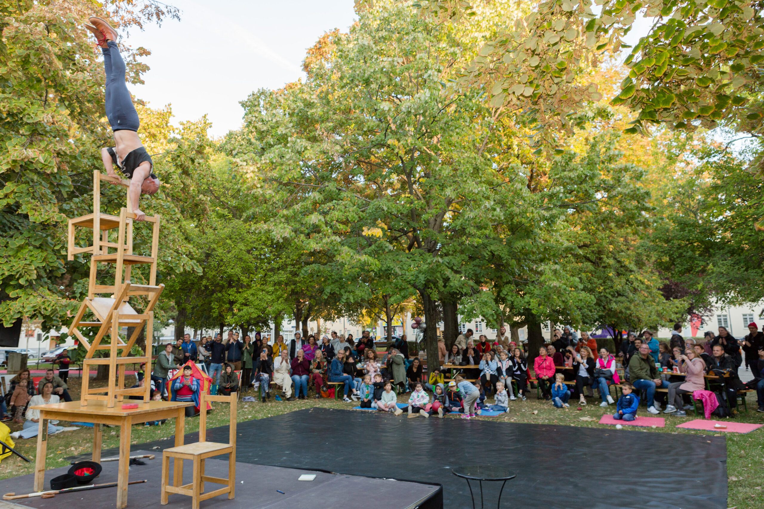 Am Schöpfwerk wird Zirkusluft geschnuppert
