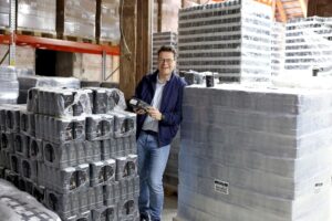 Klimastadtrat Jürgen Czernohorszky zu Besuch im Wiener Gusto Lager.