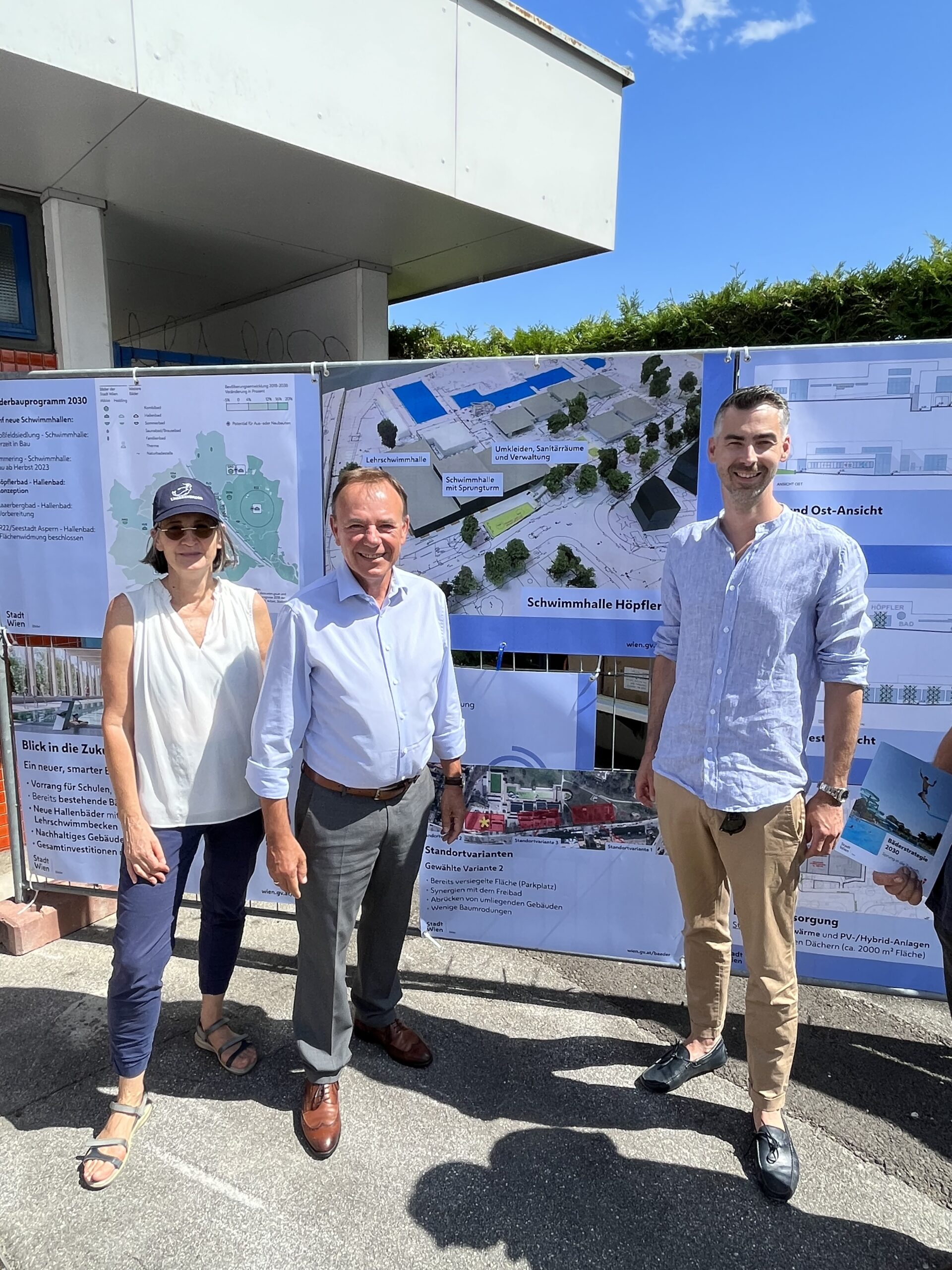 Eine Schwimmhalle für das Höpflerbad in Liesing