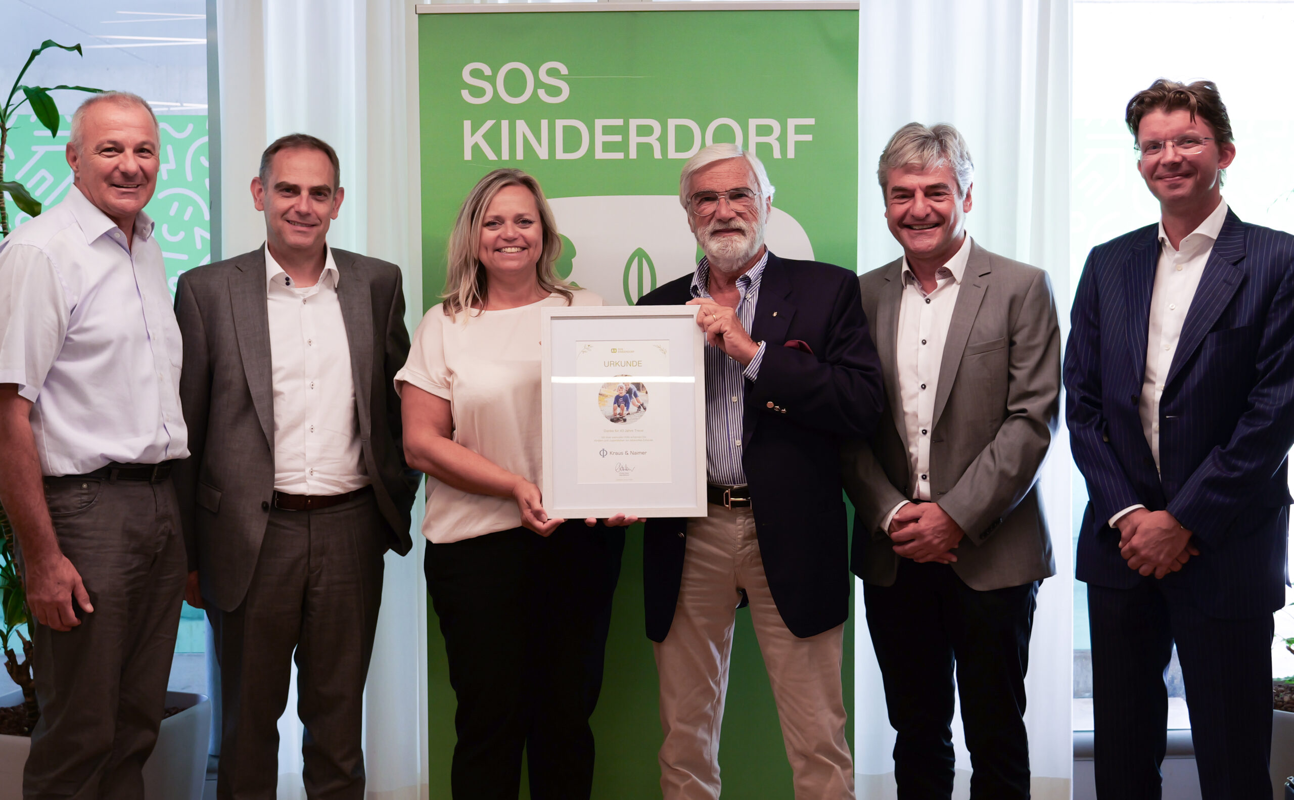 Kraus & Naimer: 40 Jahre Unterstützung für das SOS-Kinderdorf