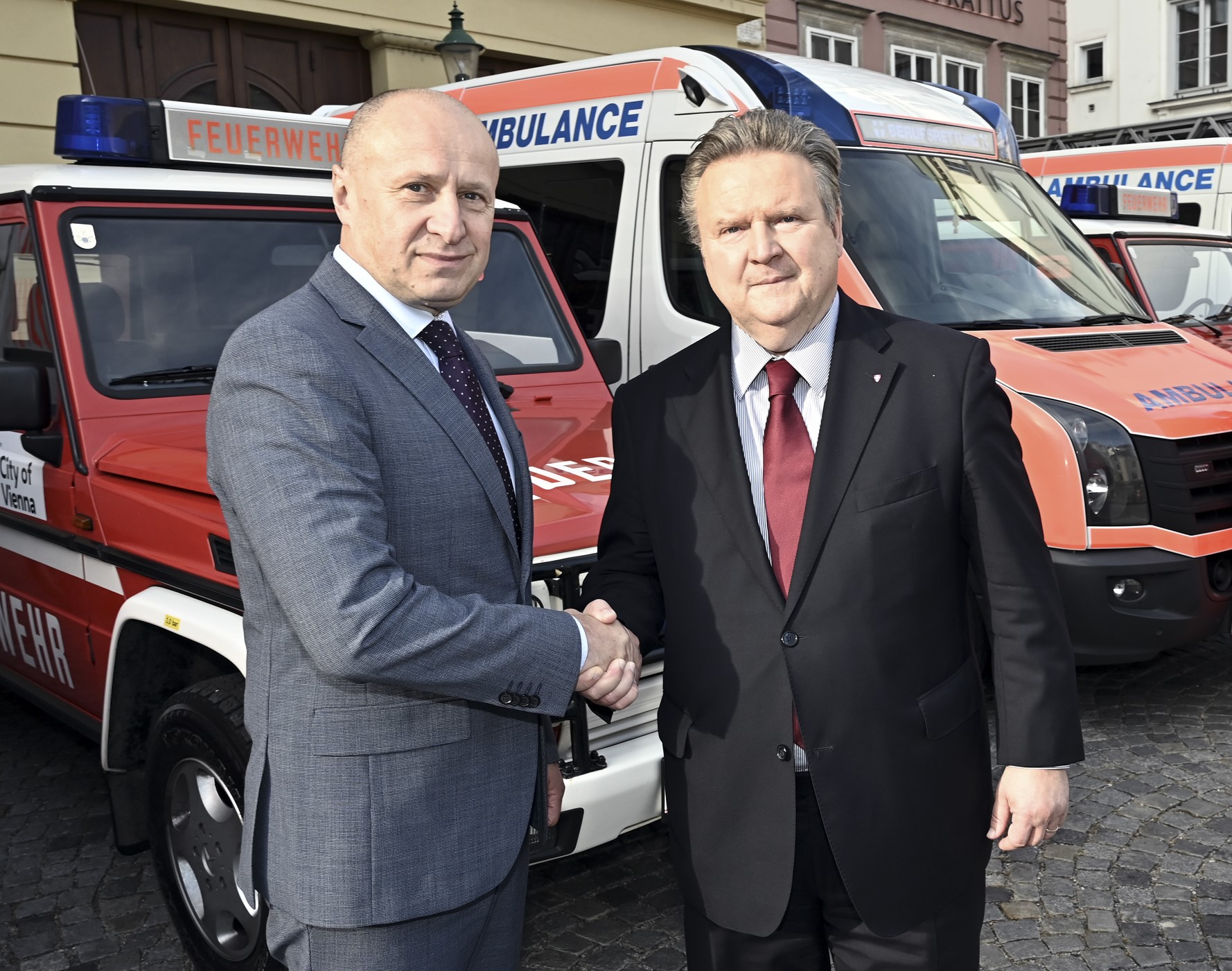 Ukraine: Wiener Einsatzfahrzeuge retten Leben