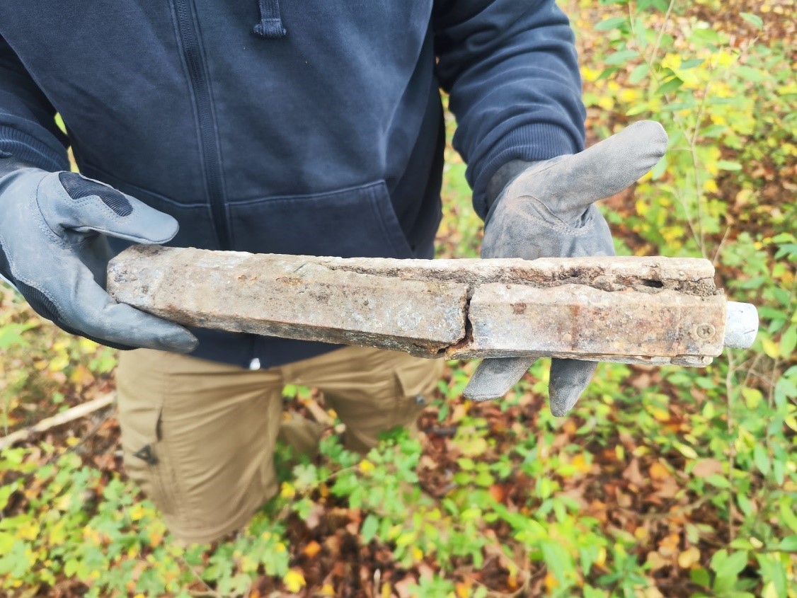 Ein Schock im Wald: Kriegsbombe gefunden!