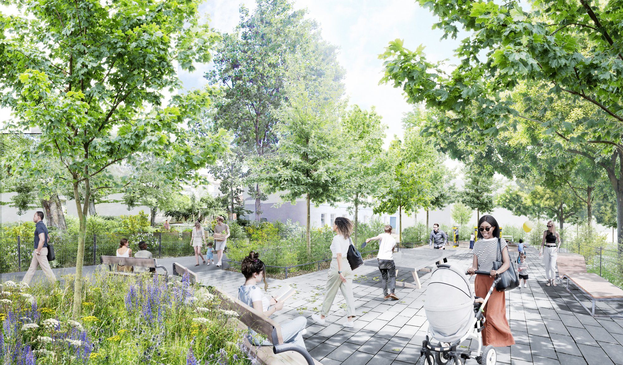 Favoriten: Der Paltrampark putzt sich jetzt heraus