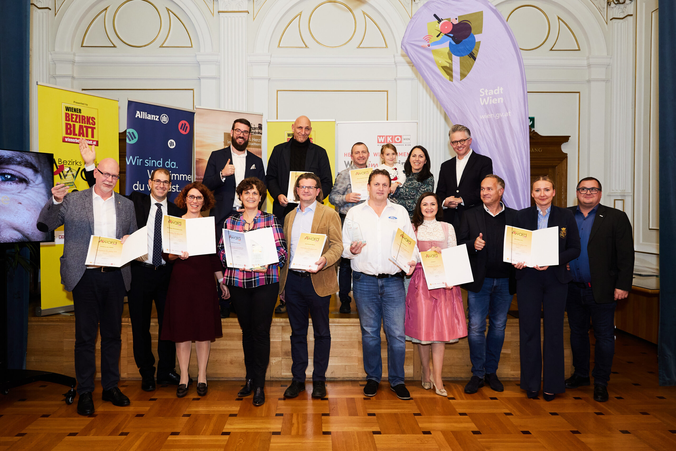 Die Sieger der Bezirks Business Awards in Währing