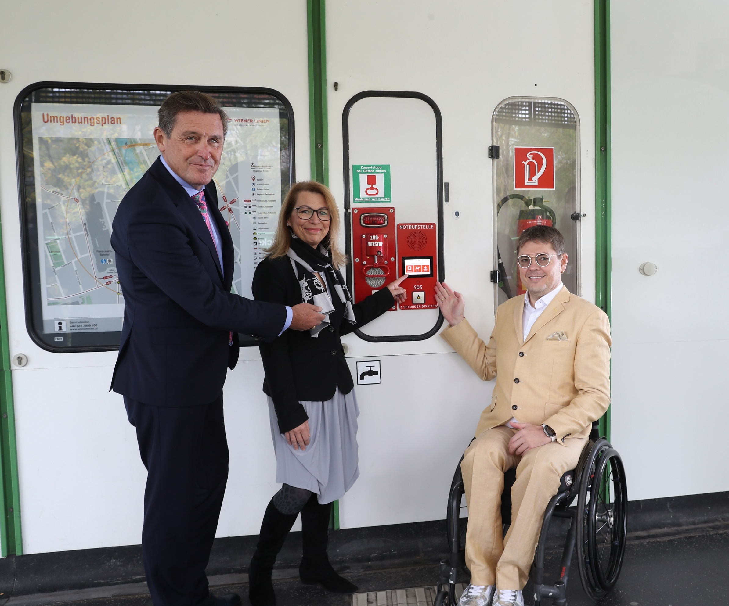 Der Notruf in unseren Öffi-Linien wird barrierefrei