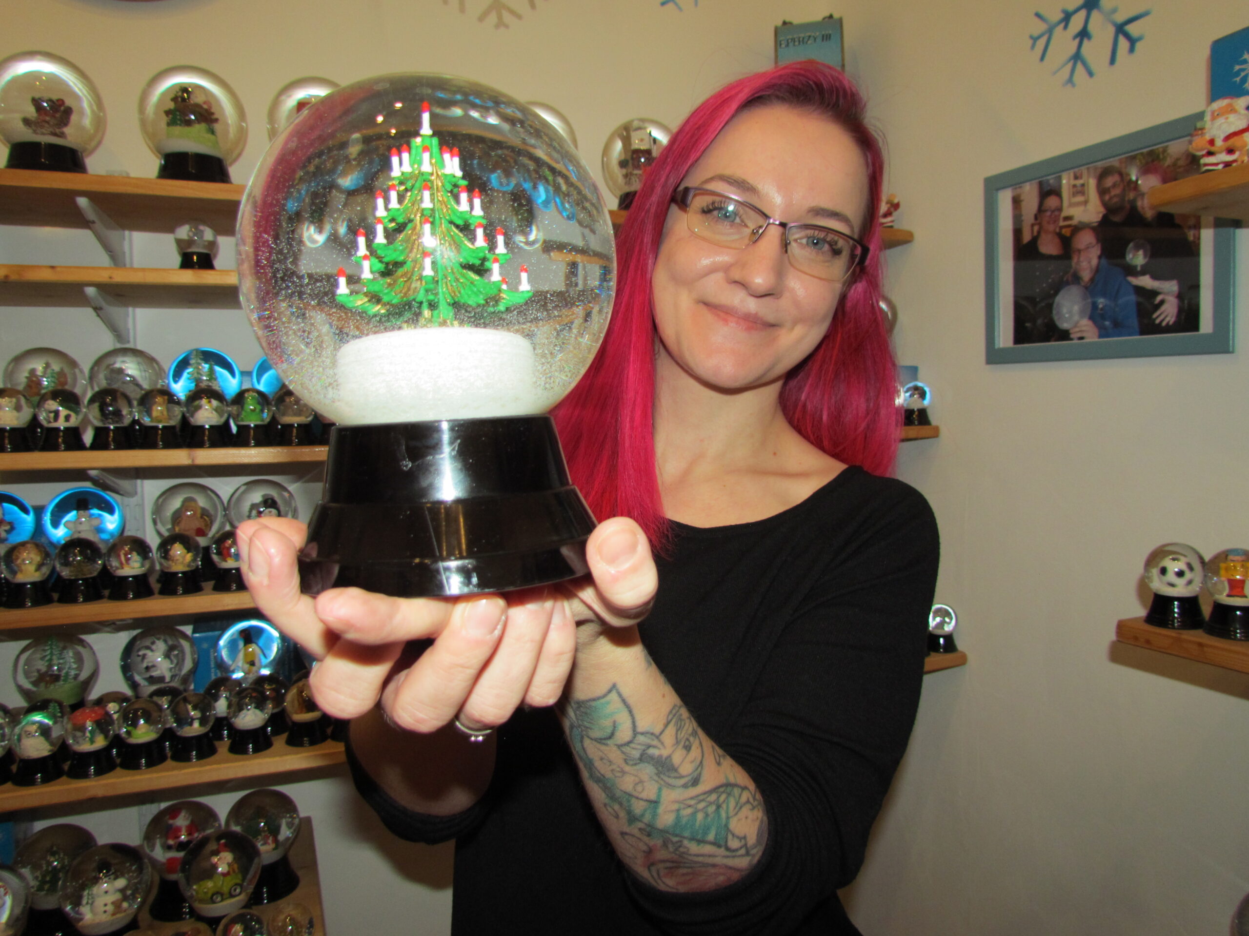 Die siegreiche Schneekugel aus der Vorstadt