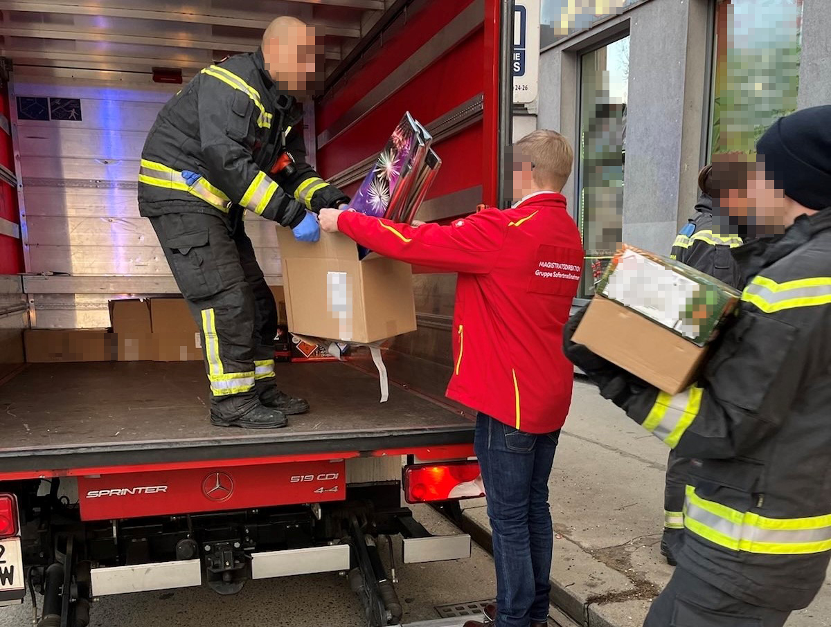 Währing: 450 Kilo illegale Pyrotechnik entdeckt!