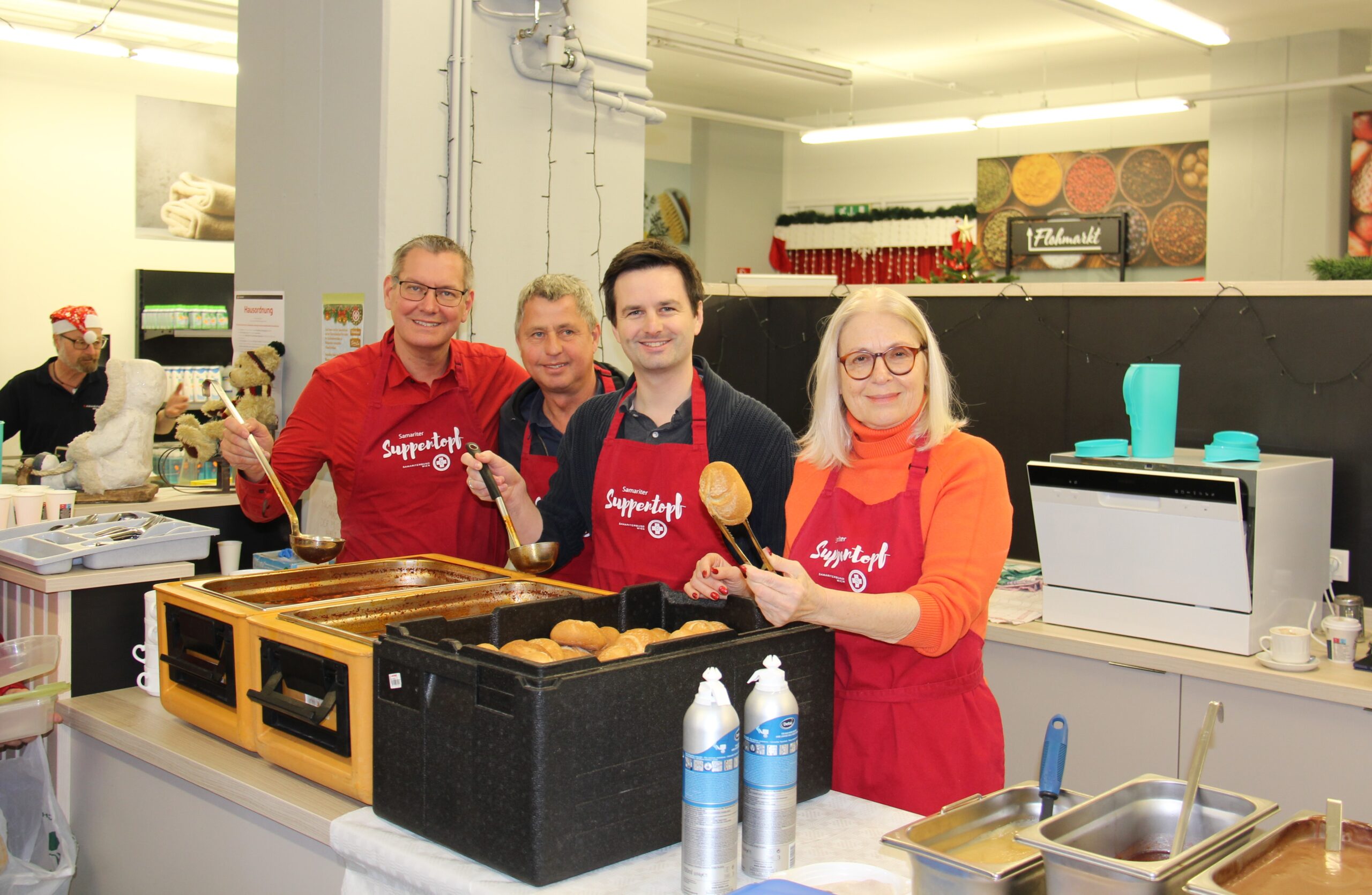 Floridsdorf: Projekt „Suppentopf“ im Sozialmarkt