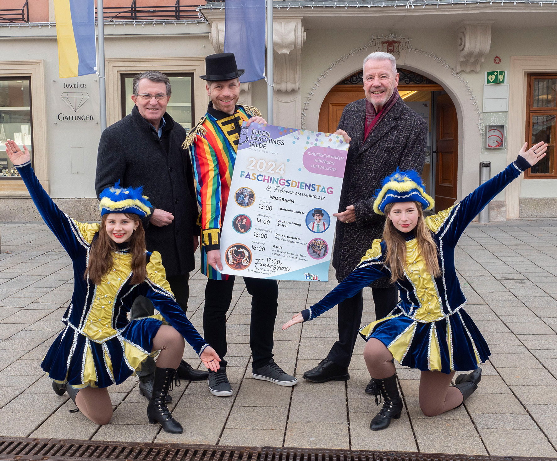 Wiener Neustadt: Faschingsfest für Kinder am Hauptplatz