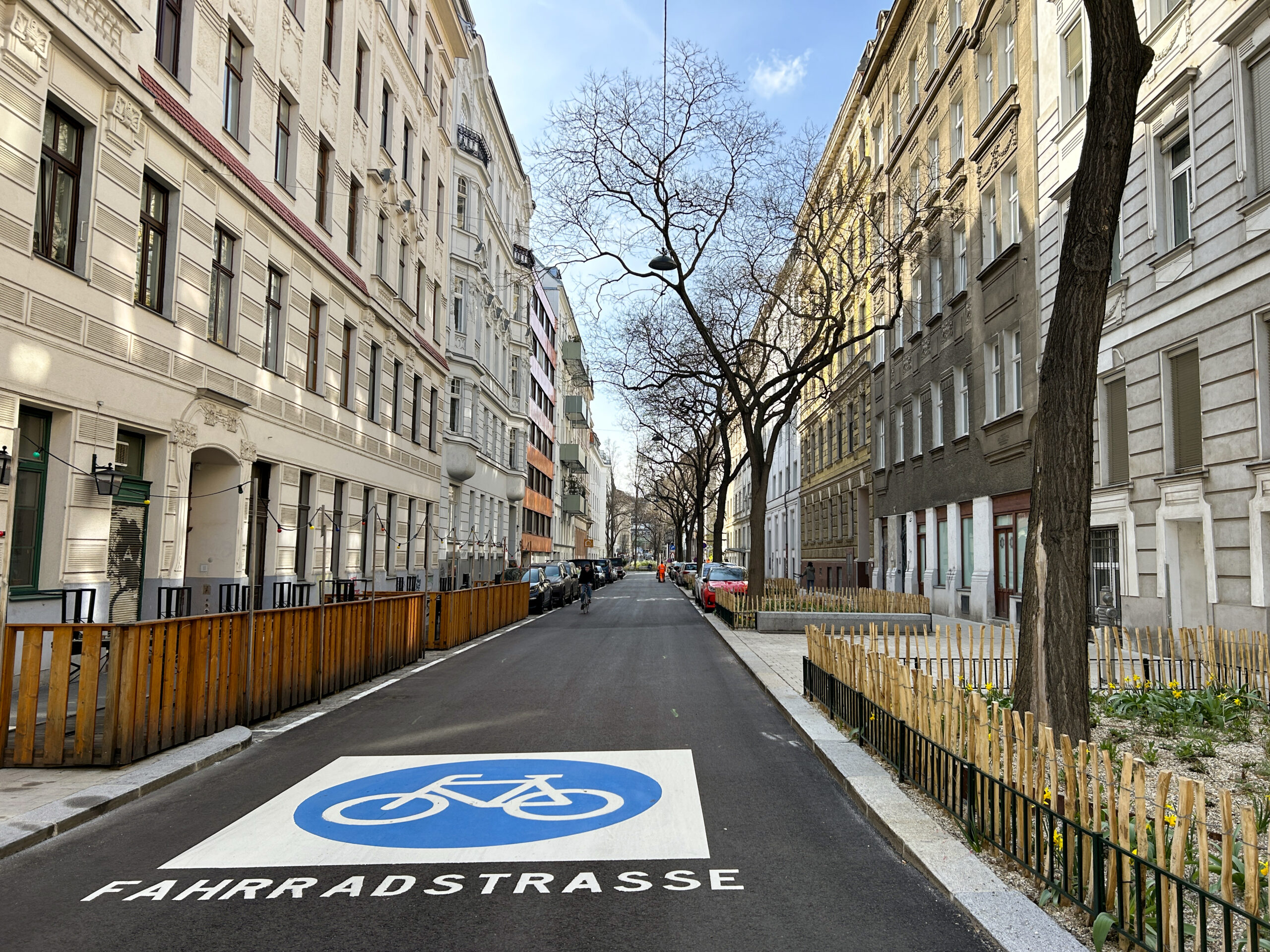 Josefstadt: Umbau der Radachse geht weiter