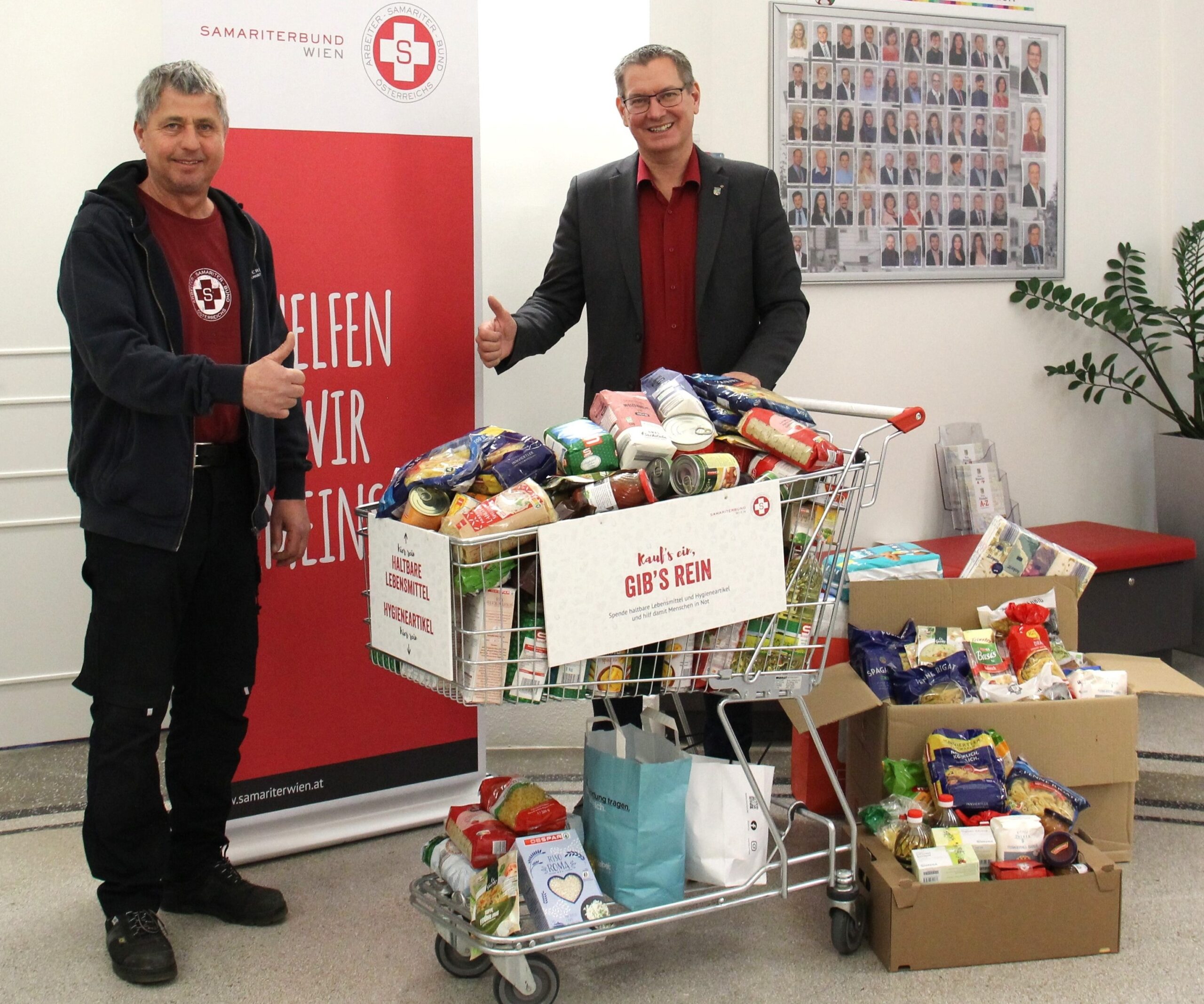 Floridsdorf: Toller Erfolg für die Einkaufswagerl-Aktion