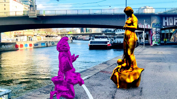 Zwischen 2024 und 2026 verwandelt „Vdonaukanal“ den Wiener Donaukanal in einen Ort für erweiterte und virtuelle Kunst. Die erste Edition „Bin im Ozean!“startet am 24. April.