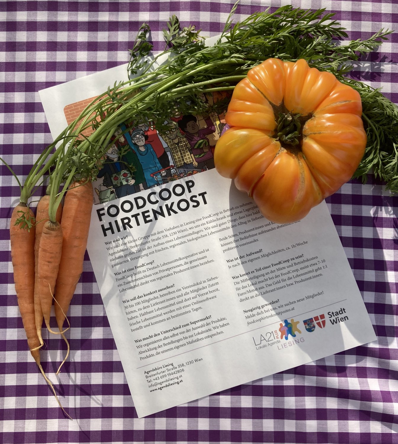 Foodcoop Hirtenkost hat im Agendabüro Liesing gestartet