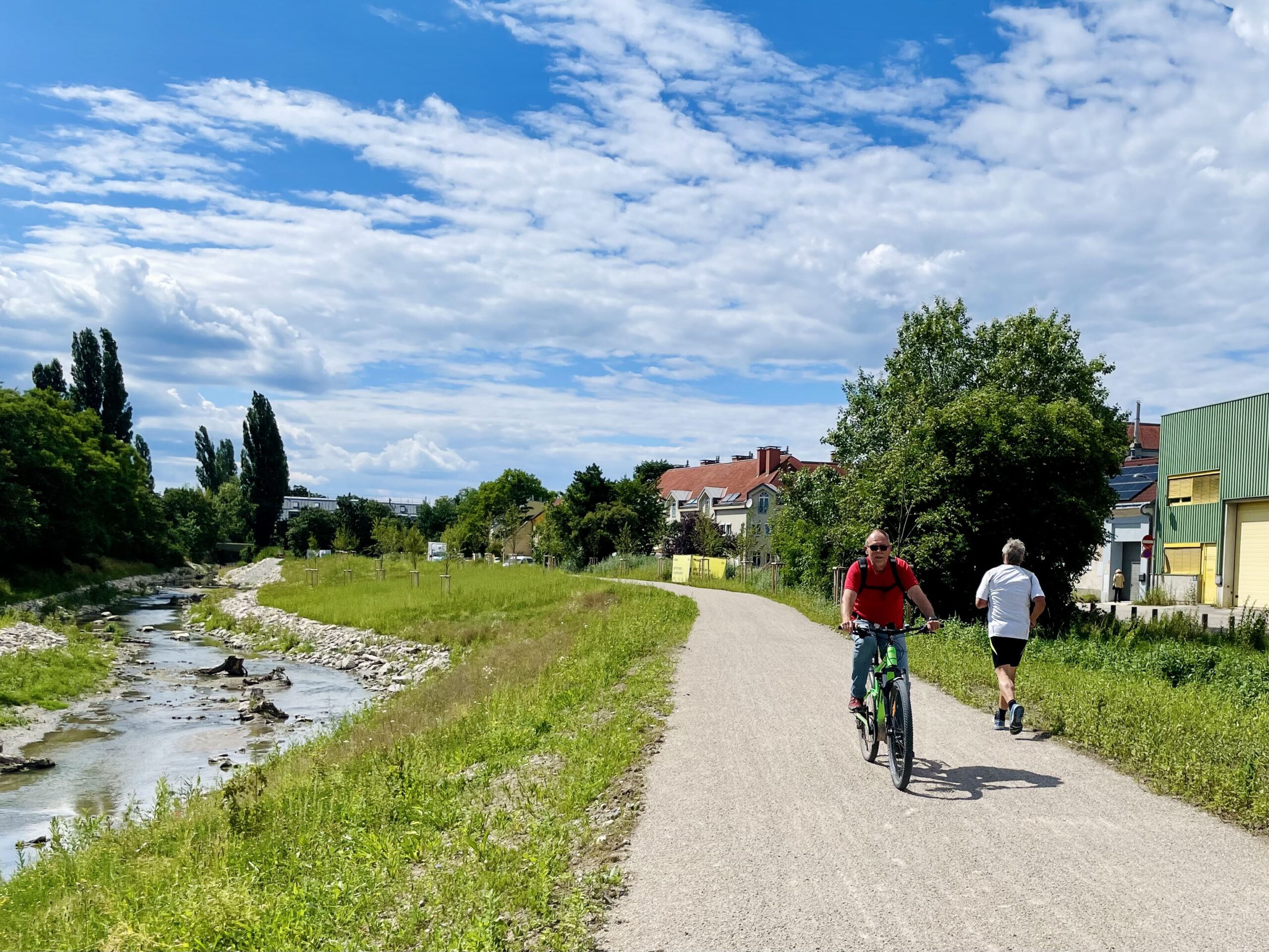 Freie Fahrt für Radler entlang des Liesingbachs