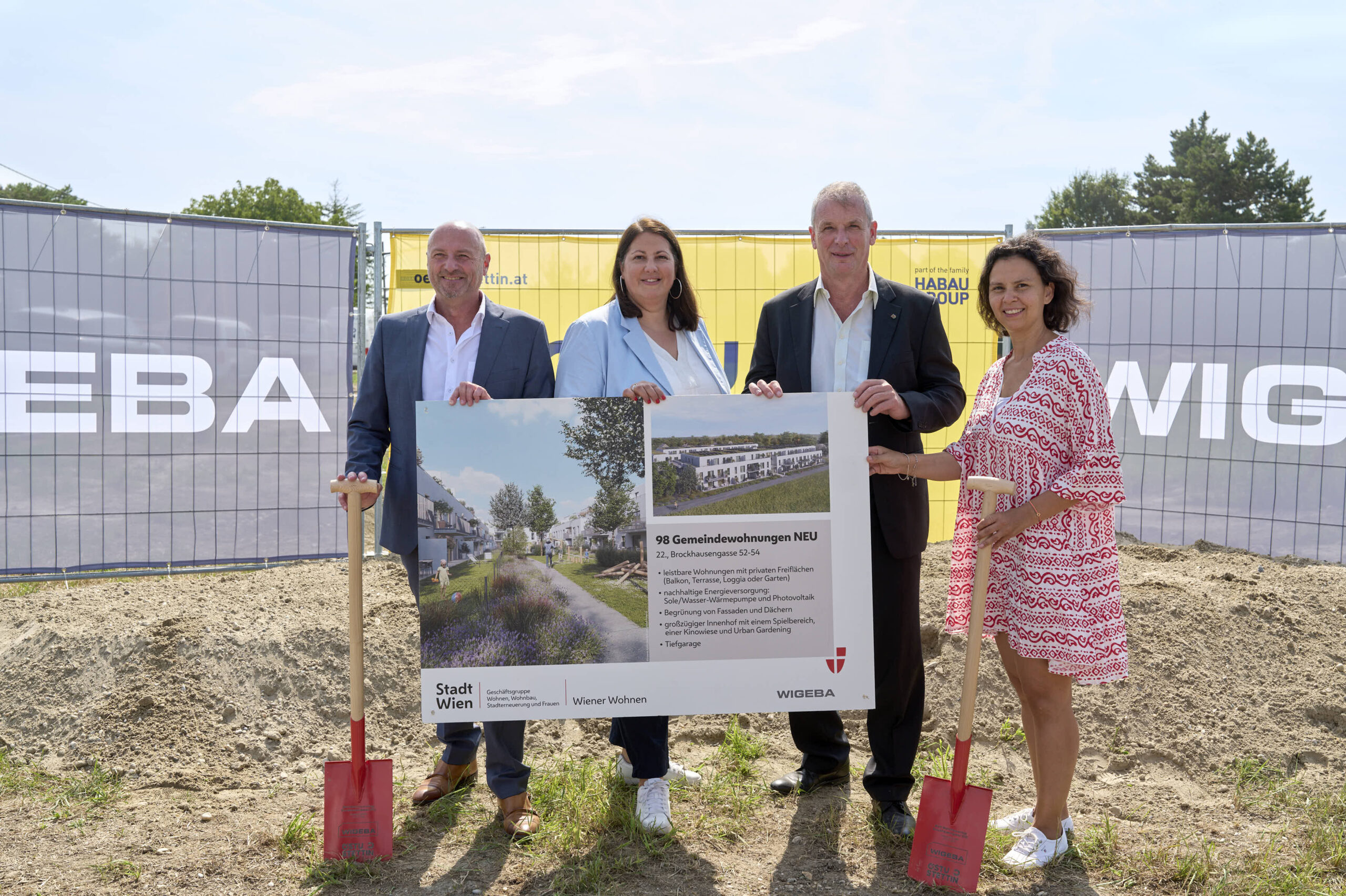 Spatenstich erster Gemeindebau NEU Mühlwasserpromenade, Donaustadt