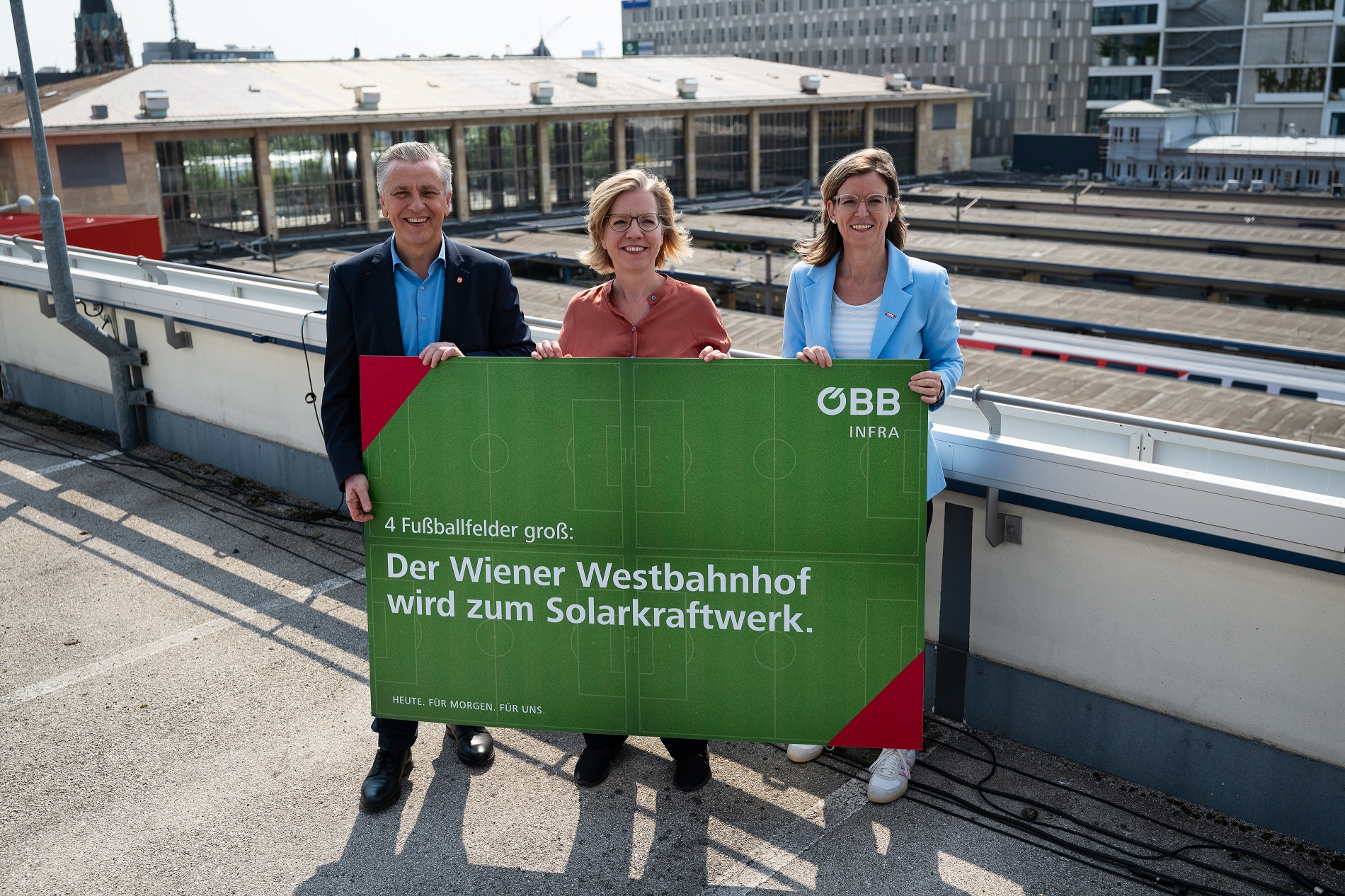 Es werde Licht: ÖBB baut Solarkraftwerk am Westbahnhof