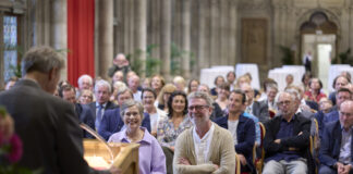 Verleihung des Silbernen Ehrenzeichens für Verdienste um das Land Wien an Susanne Schedtler und Christian Scheib Copyright: Stadt Wien/Markus Wache