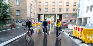 Sima/Fabisch: 1,2 km lange, klimafitte Fahrradachse durch die Josefstadt ab heute befahrbar! © Stadt Wien/Christiasn Fürthner