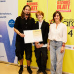 Alexander Litsauer und Carolina Martinez Johnson mit Sohn Max, Puerta del Sol