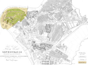 Wien Karte Weißgerberviertel um 1830
