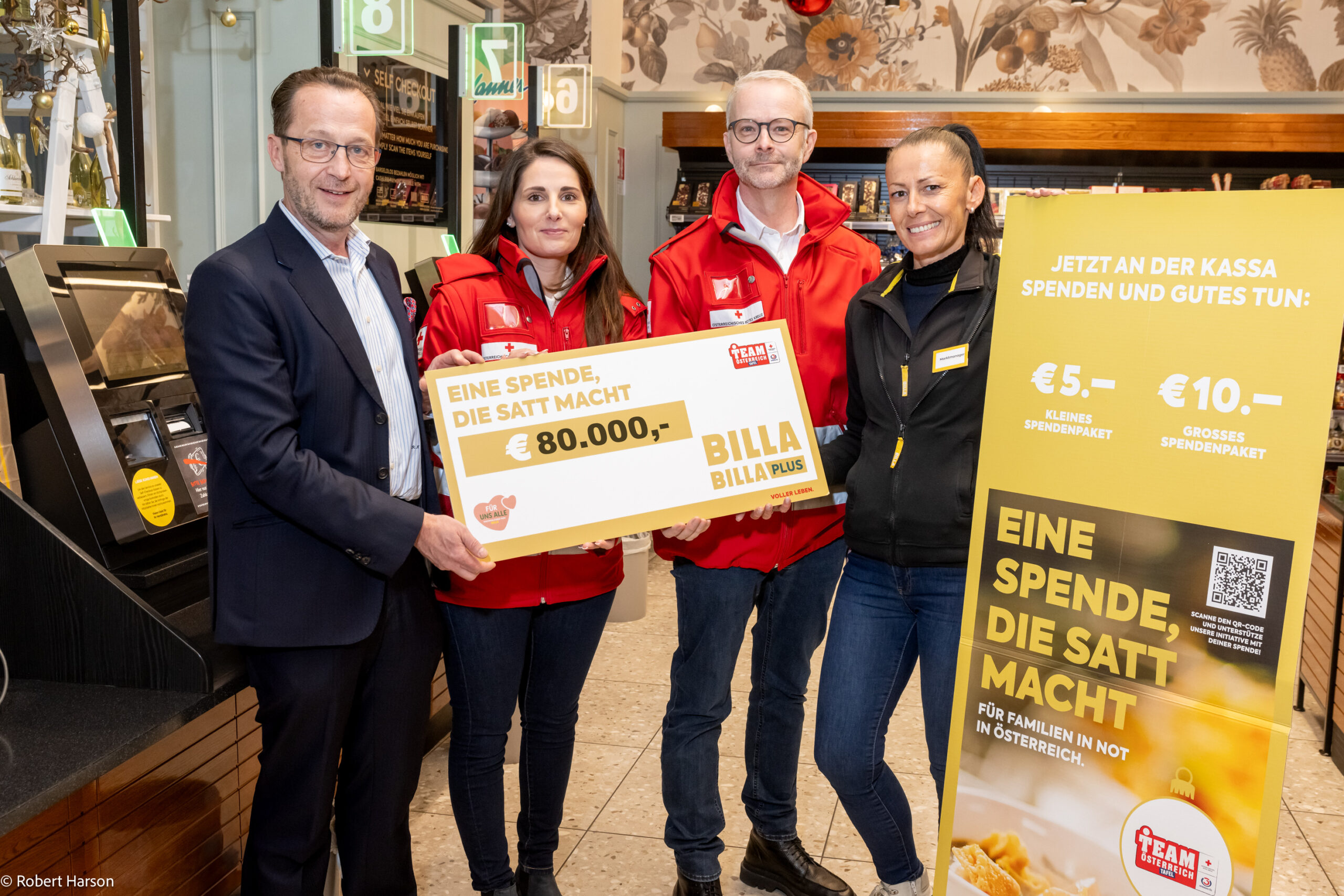 Billa-Kunden spenden 105.000 Euro für Menschen in Not