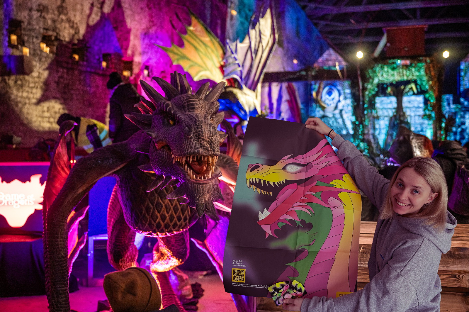 Fantastisch: Crypto Stamp Drache im Drachen-Lichterpark