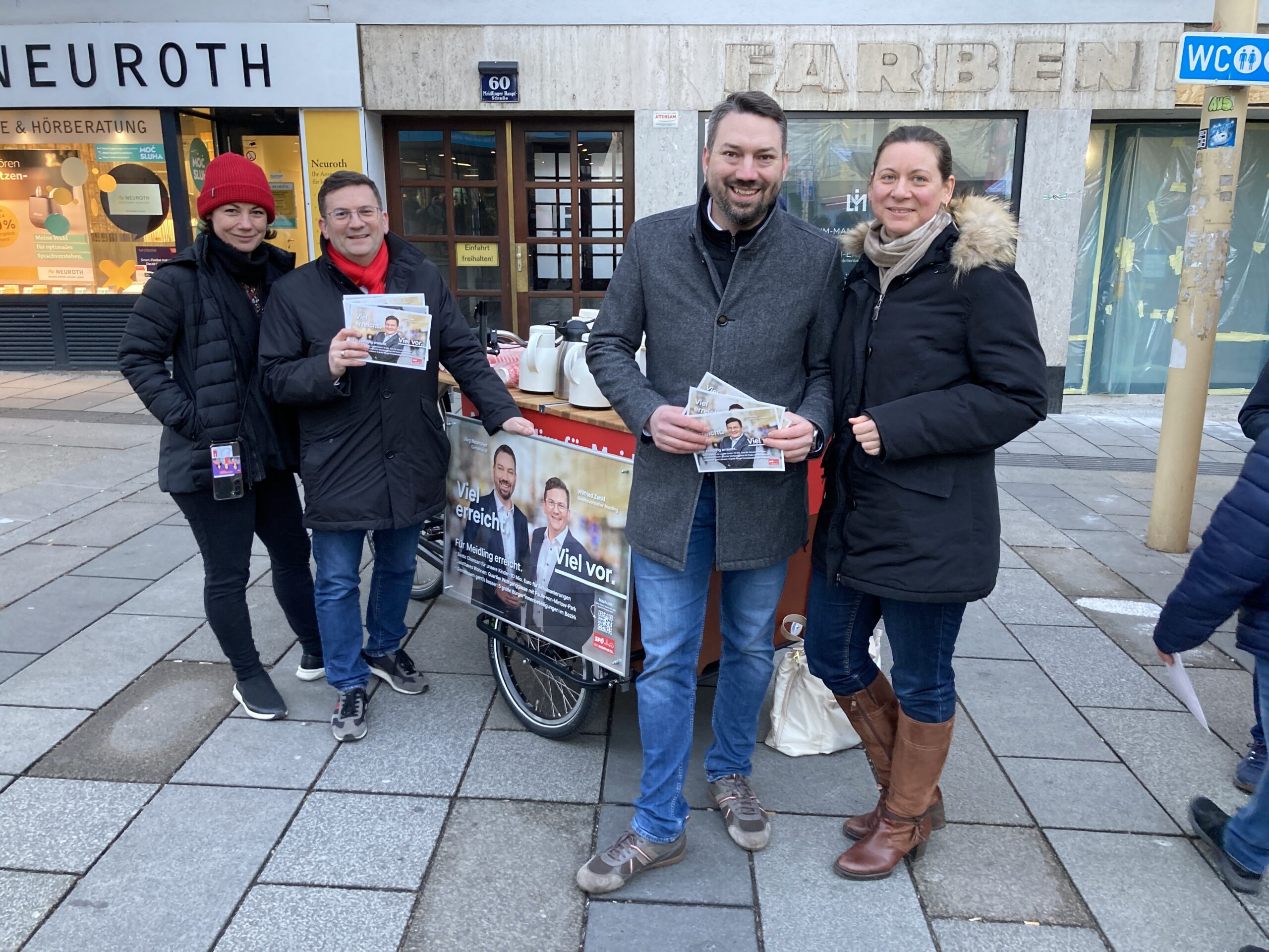 Meidling: Mit Rad & Tat geht es in Richtung Wahl