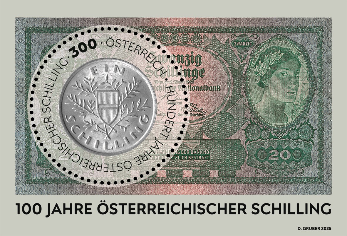 100 Jahre Schilling: Die Briefmarke zum Jubiläum