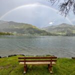 Zell am See , Regenbogen über dem Zeller See (Maria Harlander)