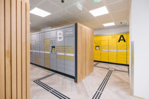 600 Abholfächer stehen rund um die Uhr zur Abholung von Paketen bereit (Bild: Post AG).