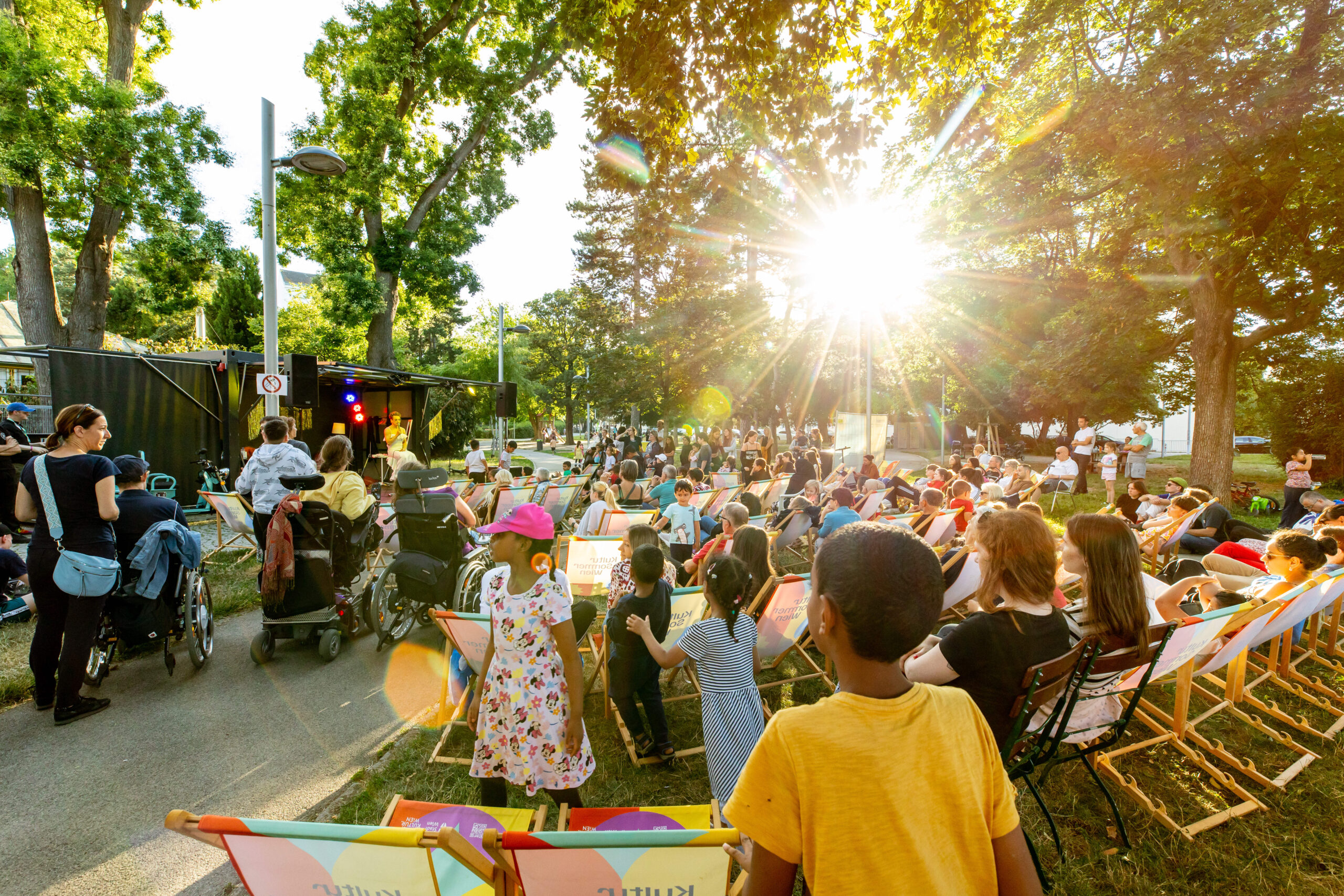 Simmeringer Hyblerpark ist im Sommer Szene-Bühne!