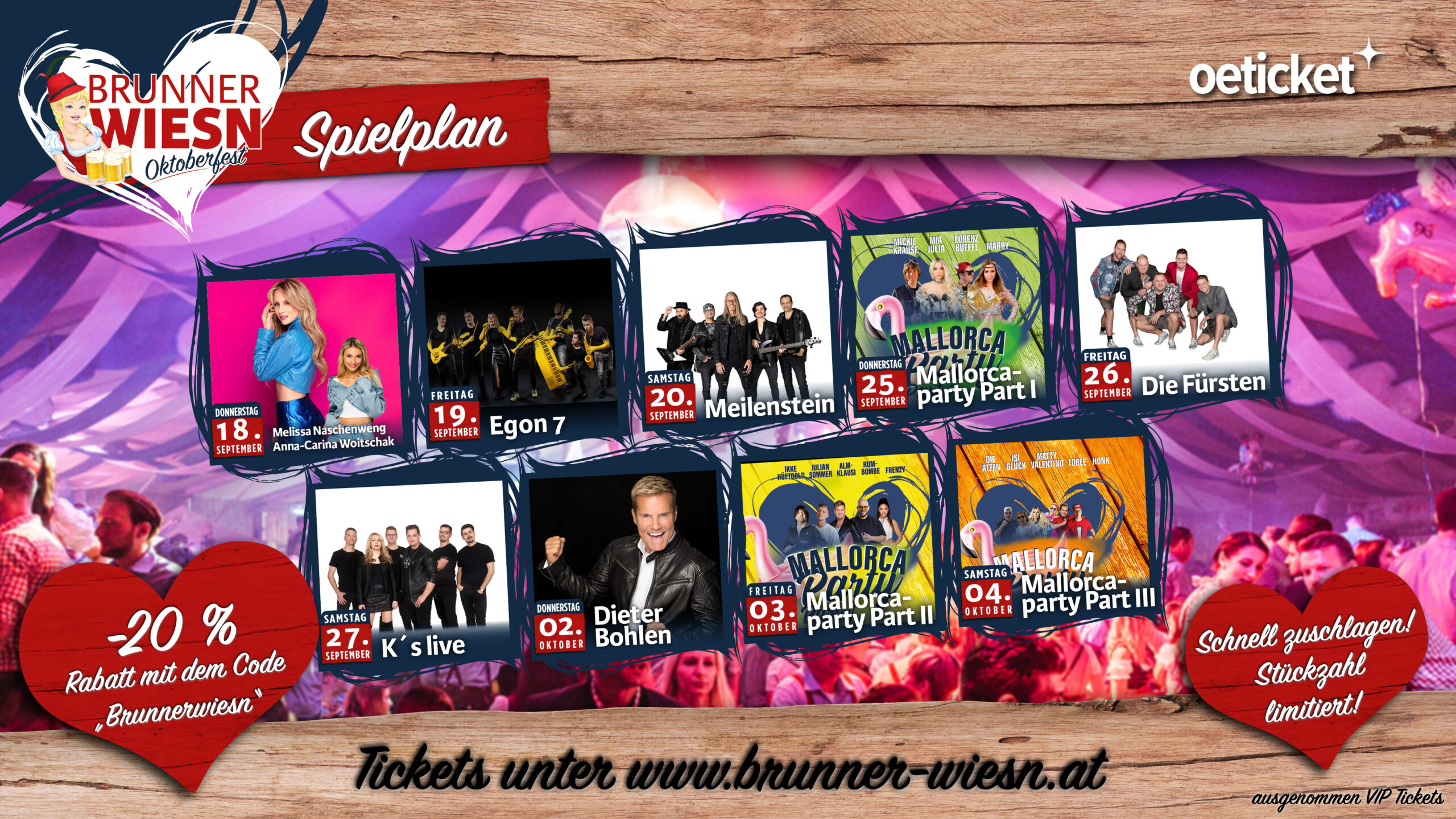 Brunner Wiesn 2025: Jetzt 20 Prozent Rabatt für unsere Leser