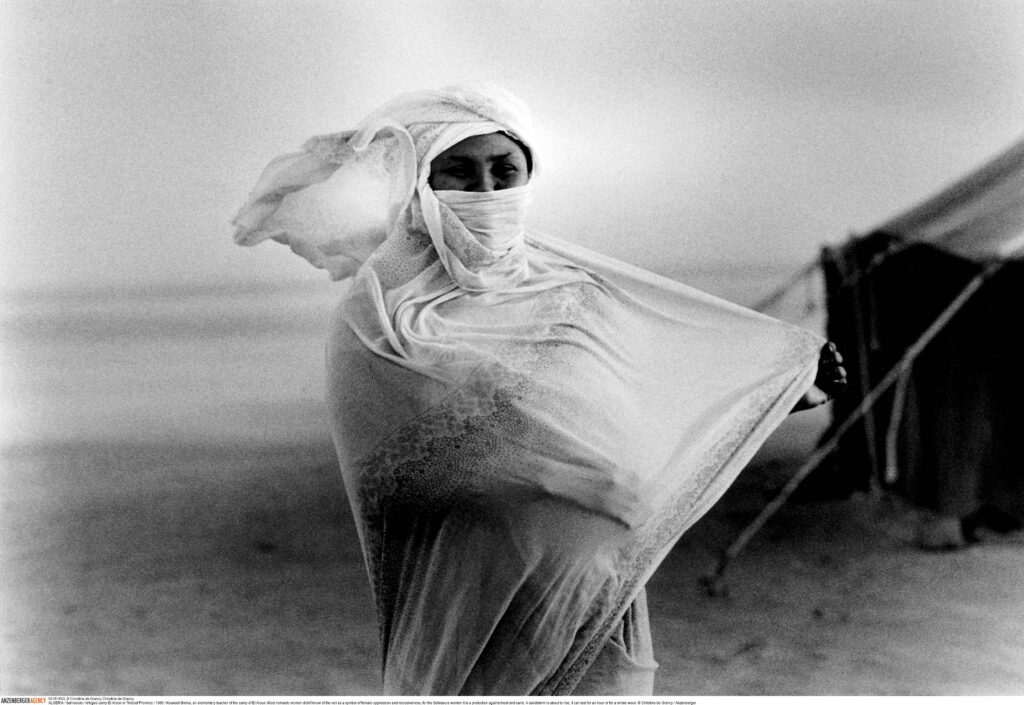Algeria, Sahraouis, Refugee camp El Aioun in Tindouf Province, 1986. © Christine de Grancy / AnzenbergerGallery