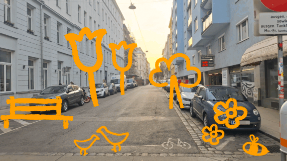 Kühle Zone Neubau wächst: Seidengasse wird klimafit!