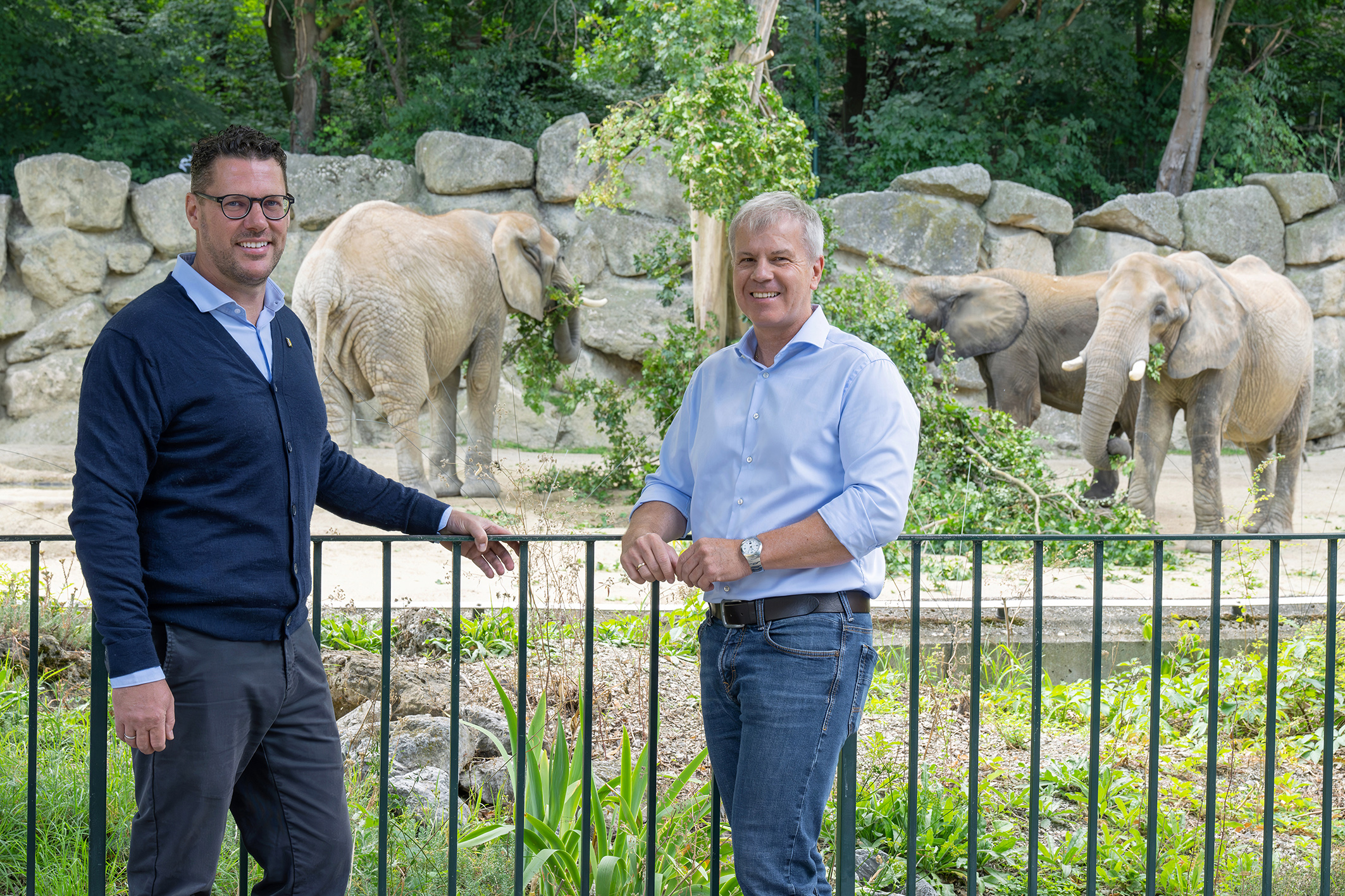 Kurator Dr. Folko Balfanz und ÖBf-Vorstand DI Andreas Gruber (v.l.) @ Daniel Zupanc
