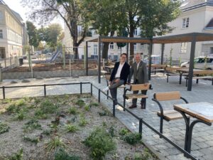 Klein, aber fein: Die Parkanlage Elisenstraße ist nun klimafit