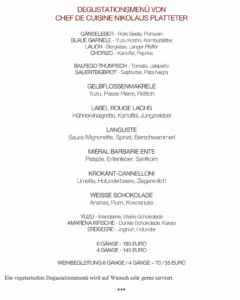 Degustationsmenü
