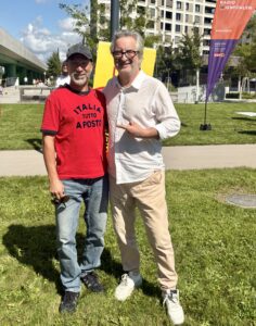 Roman Mählich mit WBB-Autor Rober Sommer.