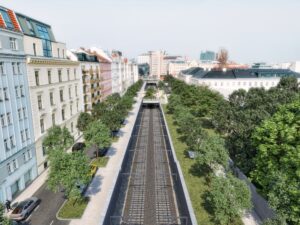 Aktuell werden die historischen Einschnittsmauern aus der Kaiserzeit haben nach über 160 Jahren ihre Lebensdauer erreicht und werden durch moderne Bohrpfahlwände ersetzt. © ÖBB-zkpt